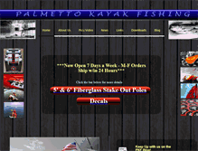 Tablet Screenshot of palmettokayakfishing.com